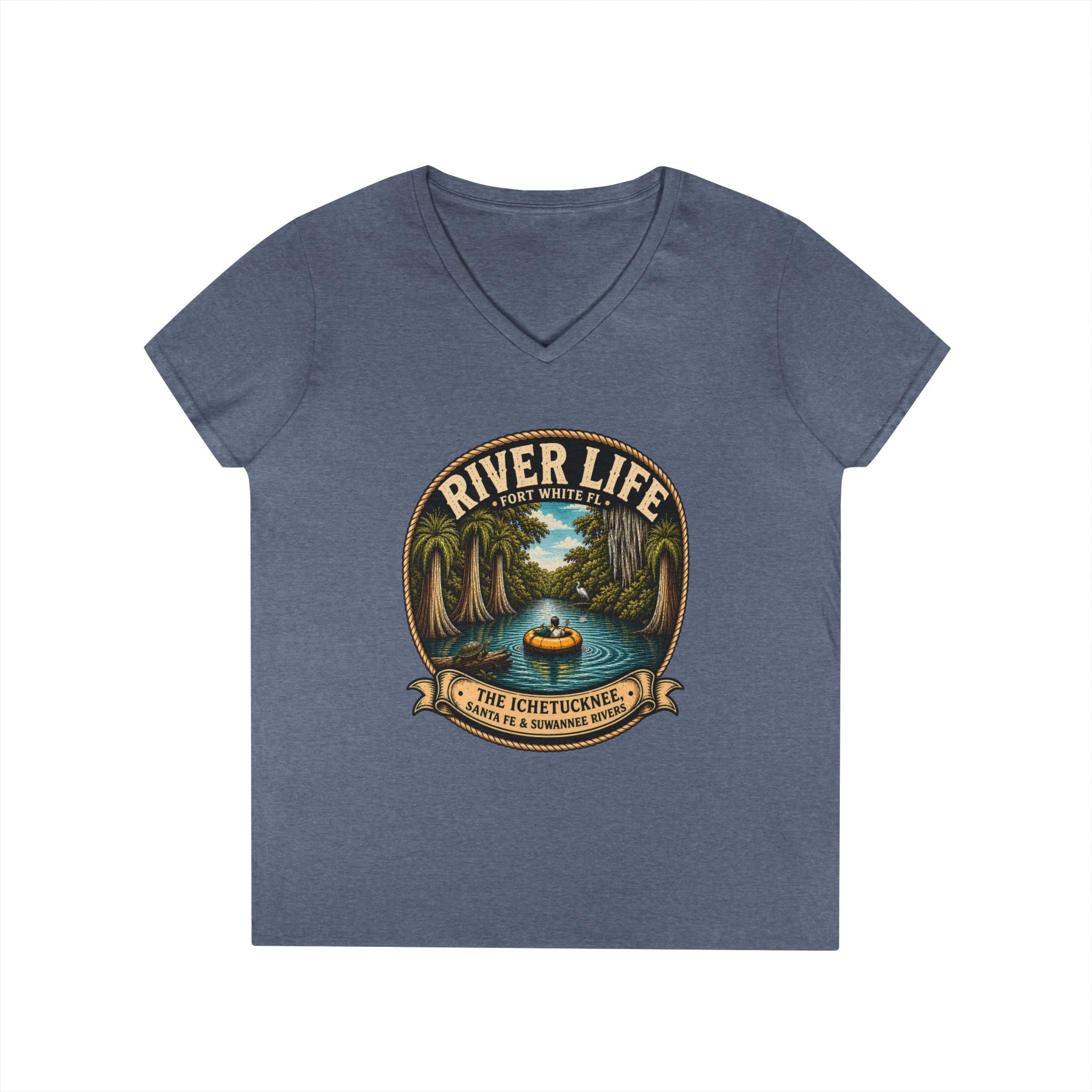 River Life Ladies V-Neck Tee —The Keene for Her