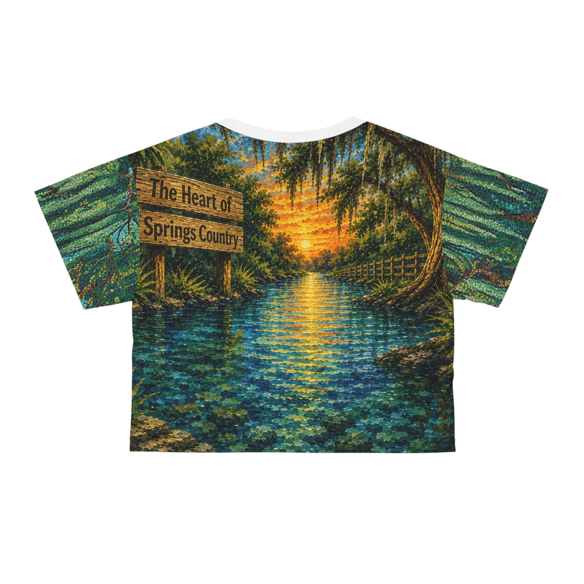 River Rat Gang – Ladies' All-Over Print V-Neck Tee | Fort White, Florida