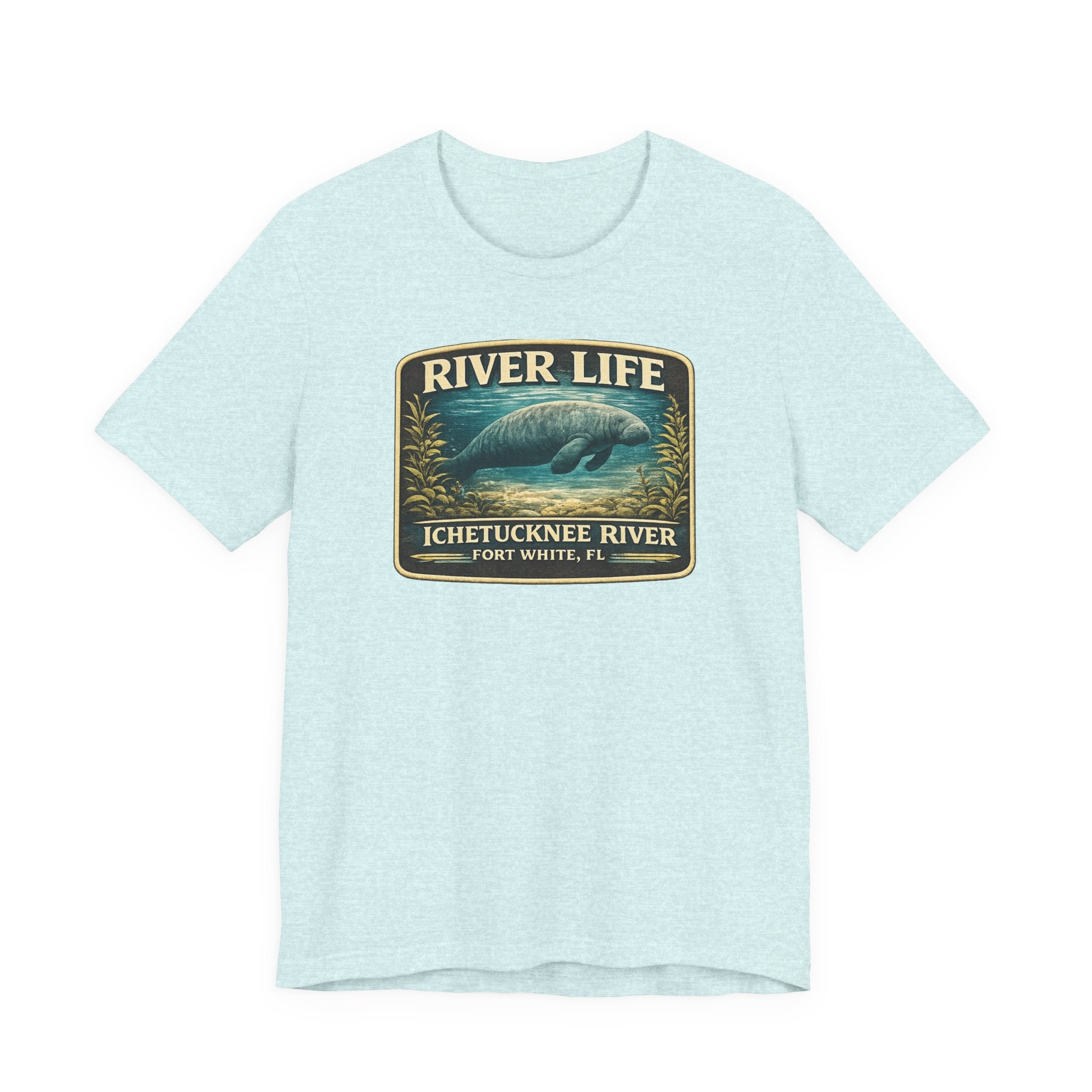 River Life Manatee T-Shirt — Ichetucknee River, Fort White FL