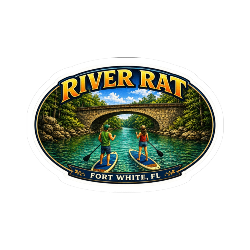 River Rat Old Trestle Paddleboard Sticker – Fort White, Florida