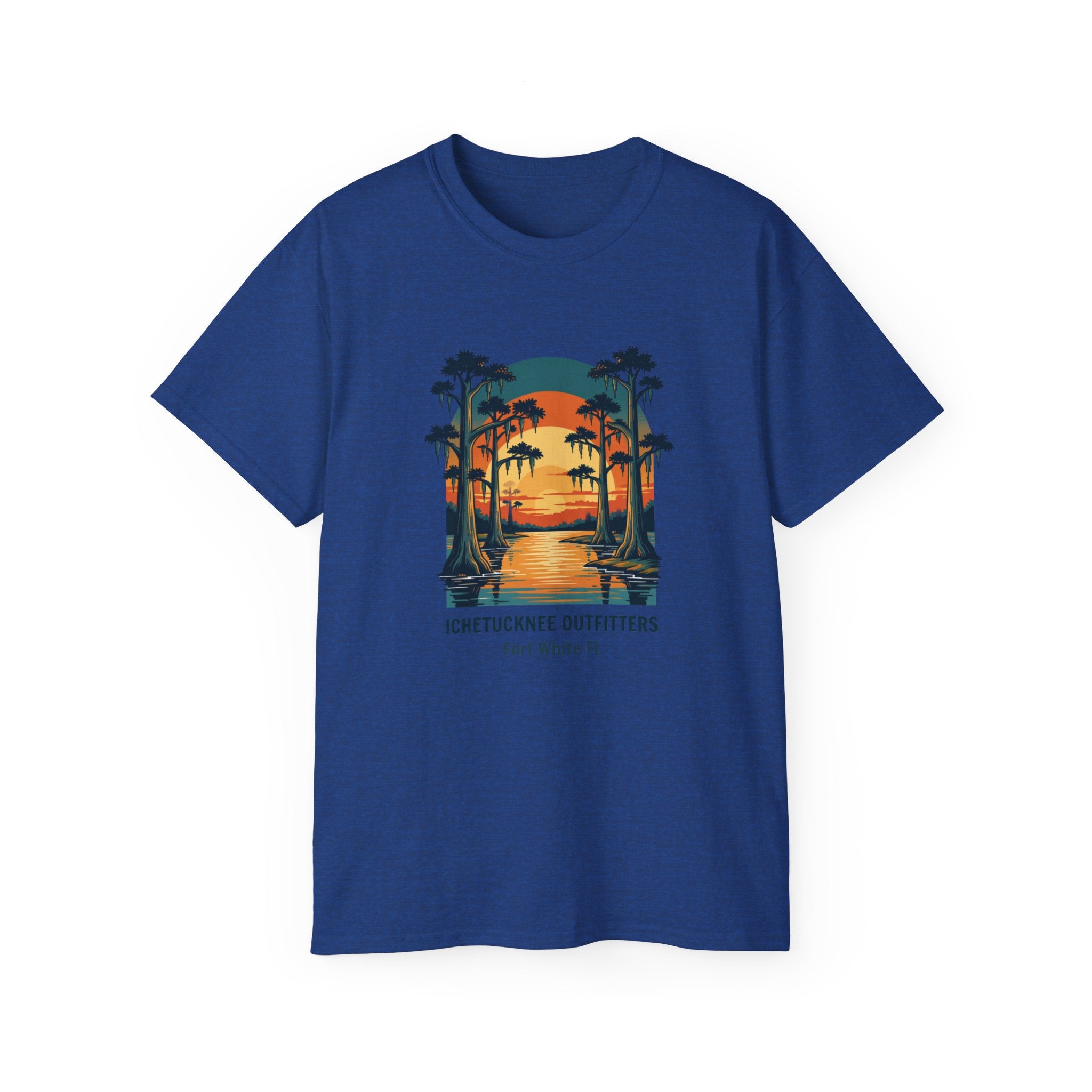 River Sunset Tee — Cypress & Springs Graphic | Fort White, FL