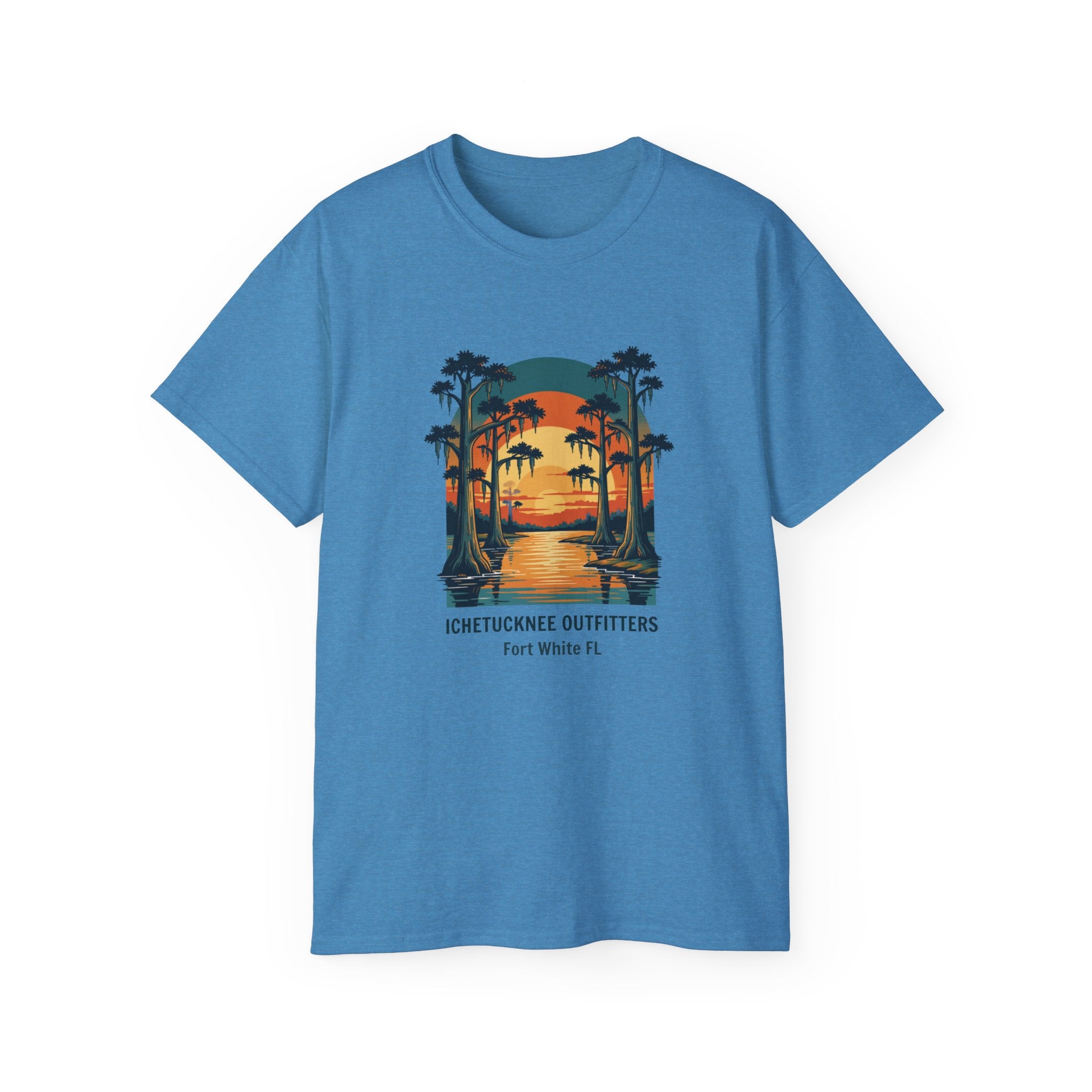 River Sunset Tee — Cypress & Springs Graphic | Fort White, FL