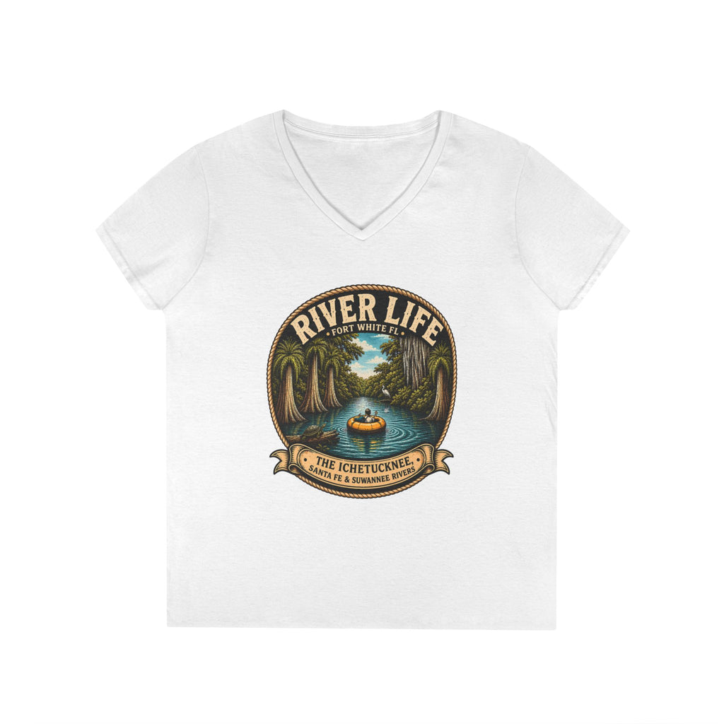 River Life Ladies V-Neck Tee —The Keene for Her