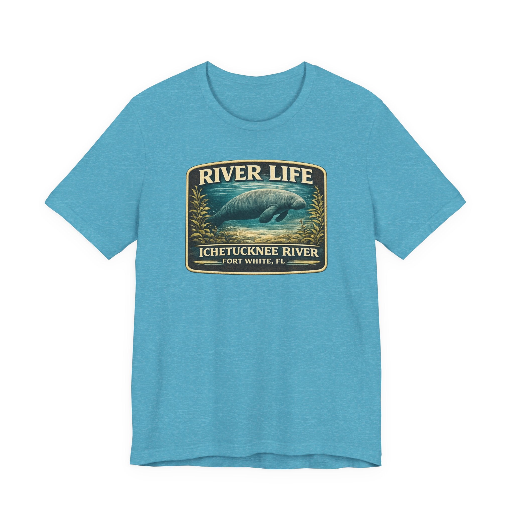 River Life Manatee T-Shirt — Ichetucknee River, Fort White FL