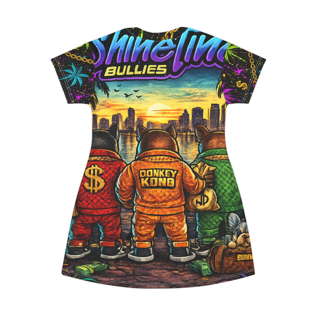 Shine Time Bullies Sweet T Graphic T-Shirt Dress