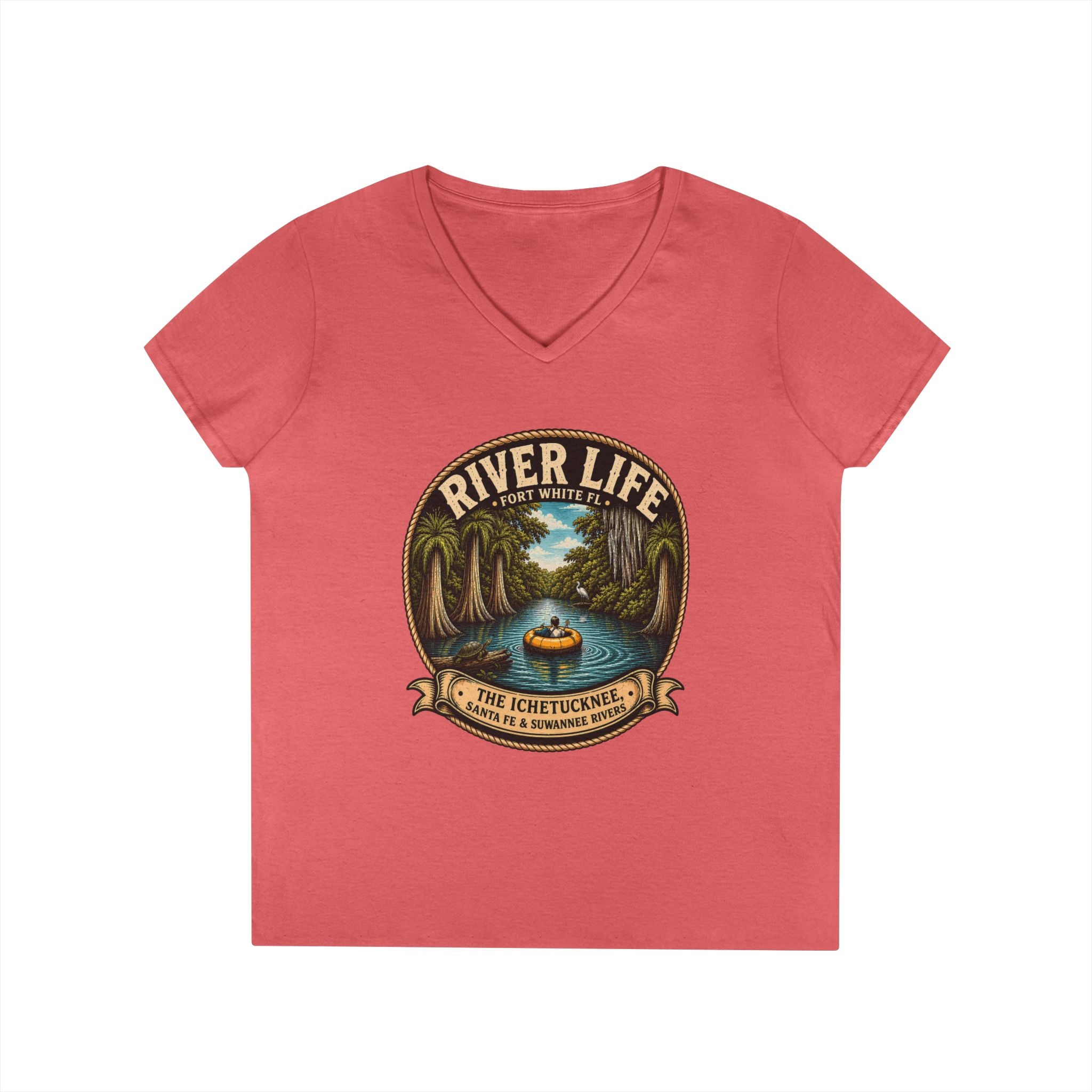 River Life Ladies V-Neck Tee —The Keene for Her