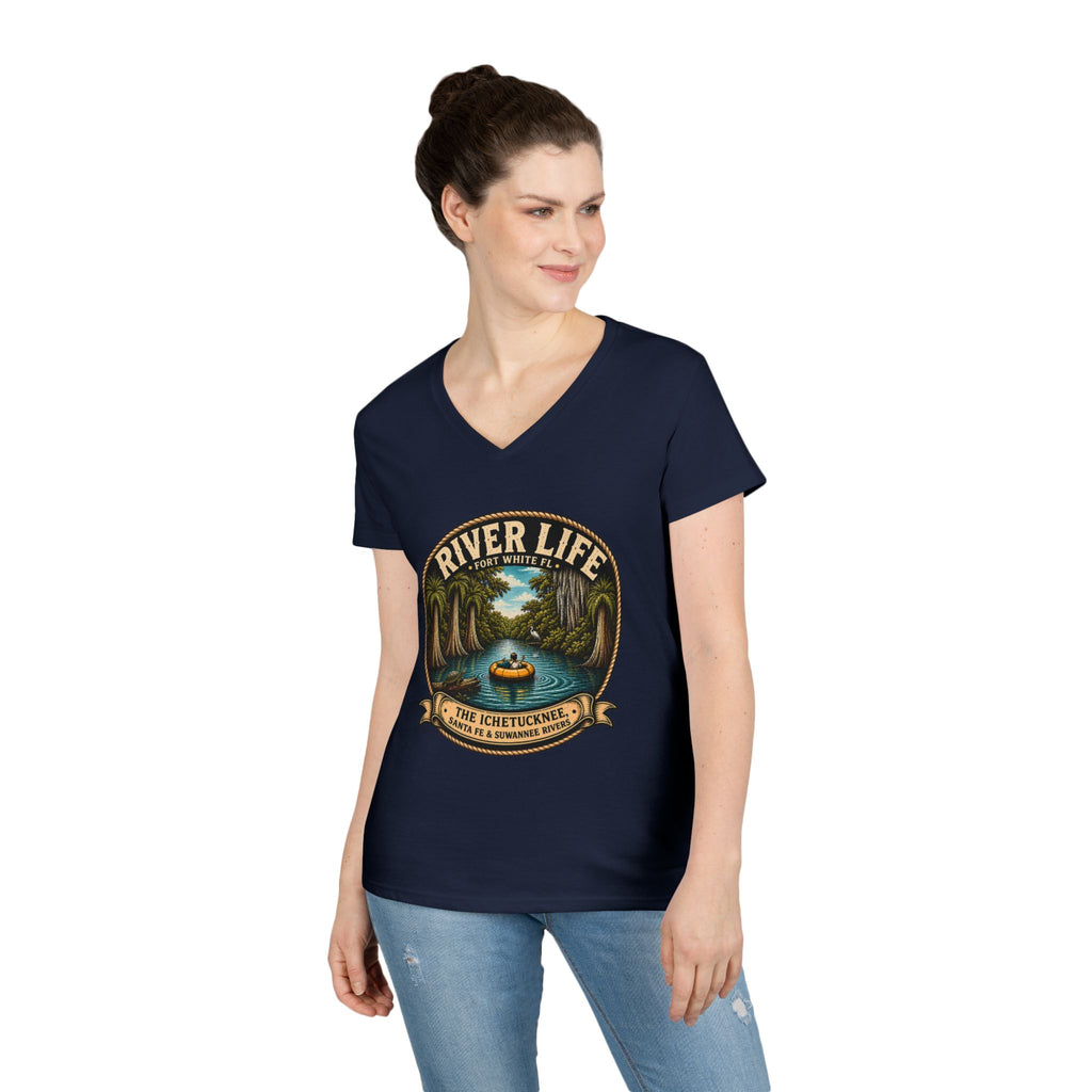 River Life Ladies V-Neck Tee —The Keene for Her