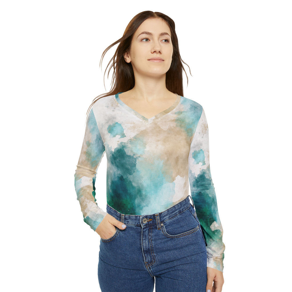 Emerald Springs V-Neck Long Sleeve