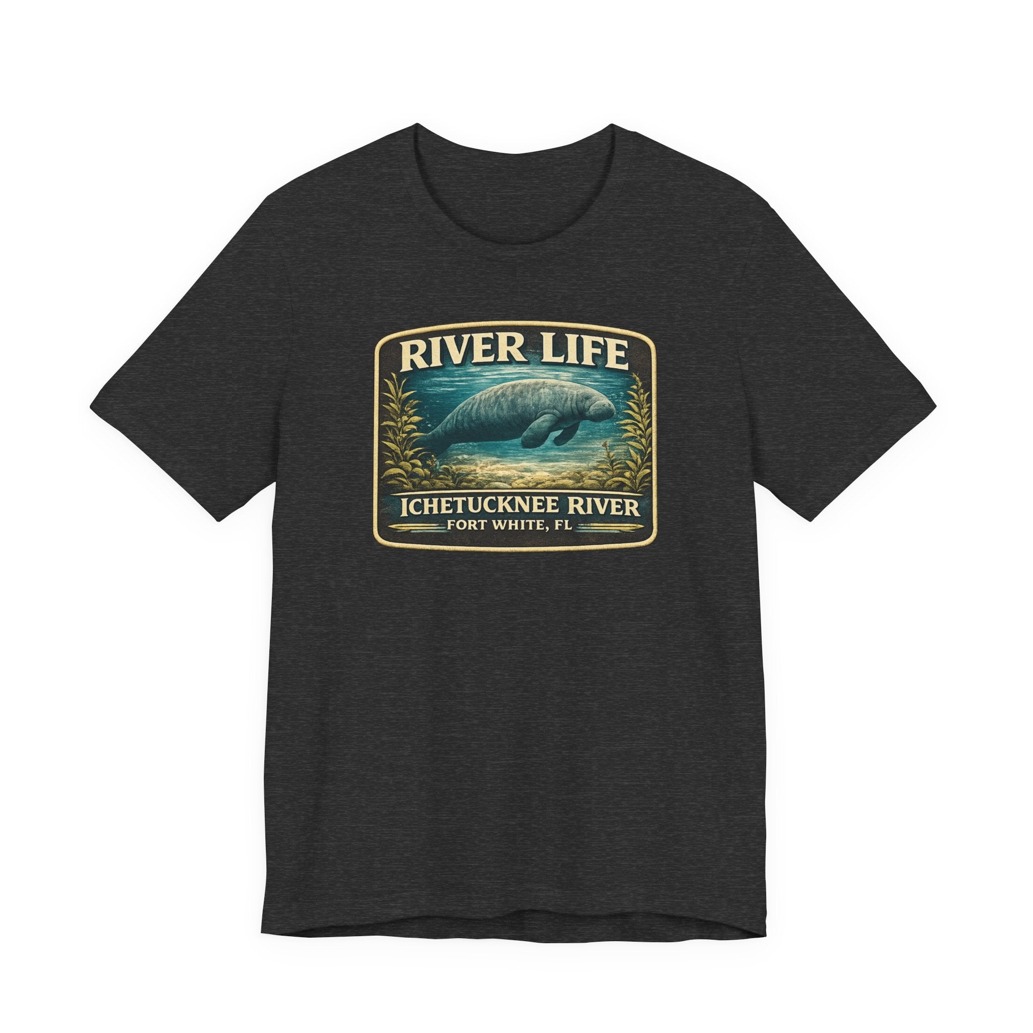 River Life Manatee T-Shirt — Ichetucknee River, Fort White FL
