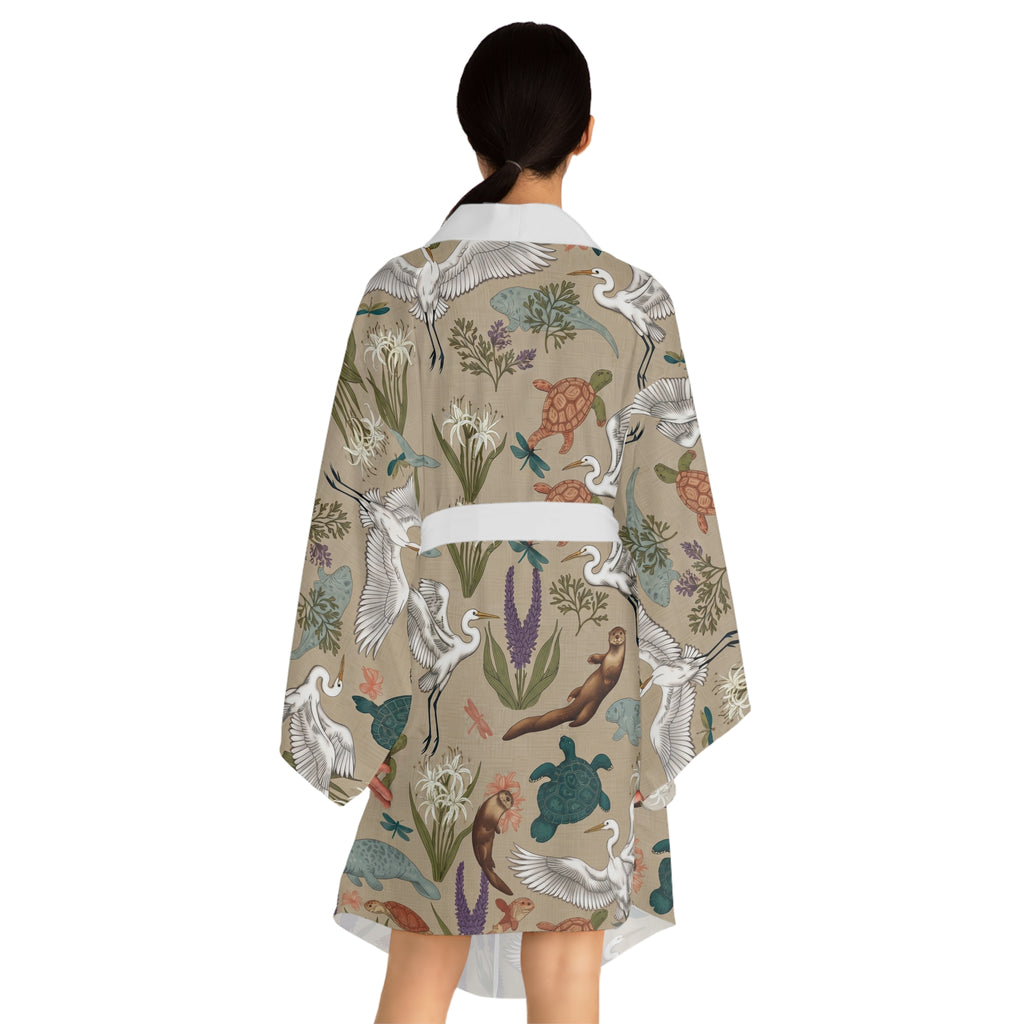 River House Coffee Time — All-Over-Print Relaxed Wrap