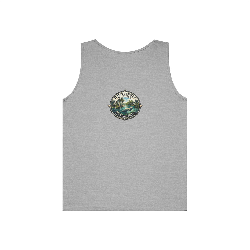 River Rat Kayak Tank Top — Vintage River Fishing Outdoor Graphic