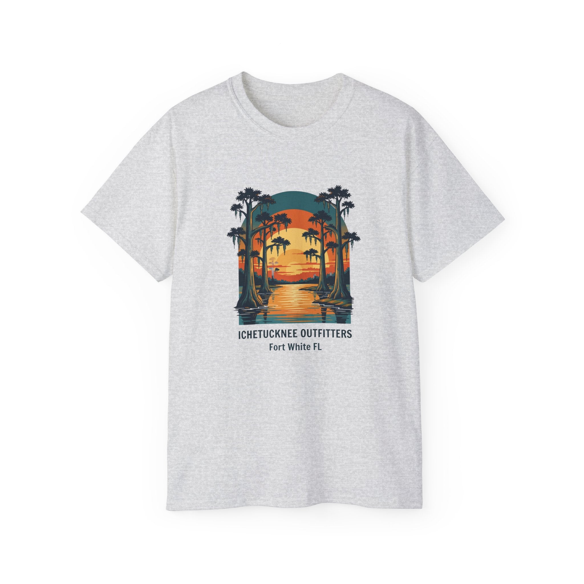 River Sunset Tee — Cypress & Springs Graphic | Fort White, FL