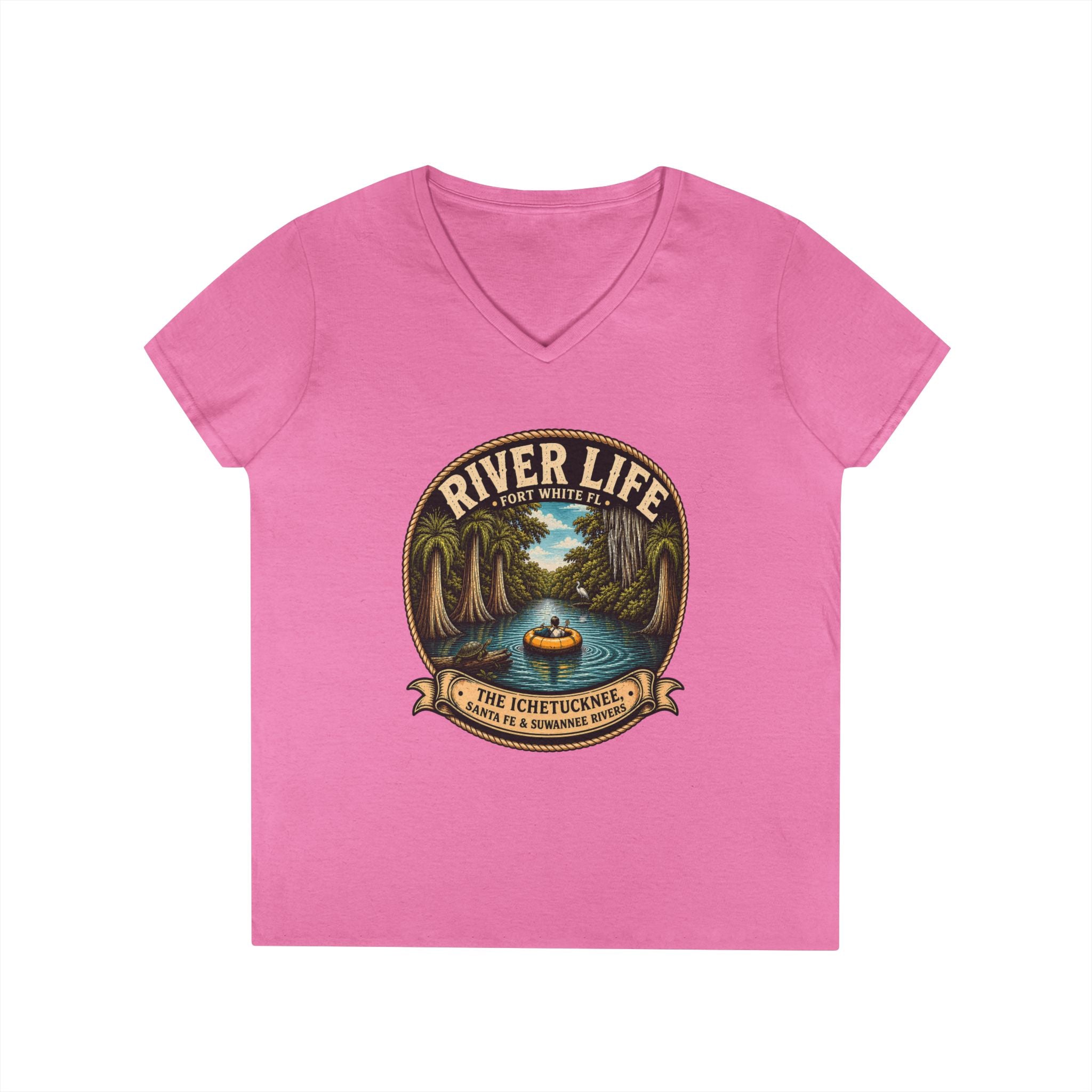 River Life Ladies V-Neck Tee —The Keene for Her