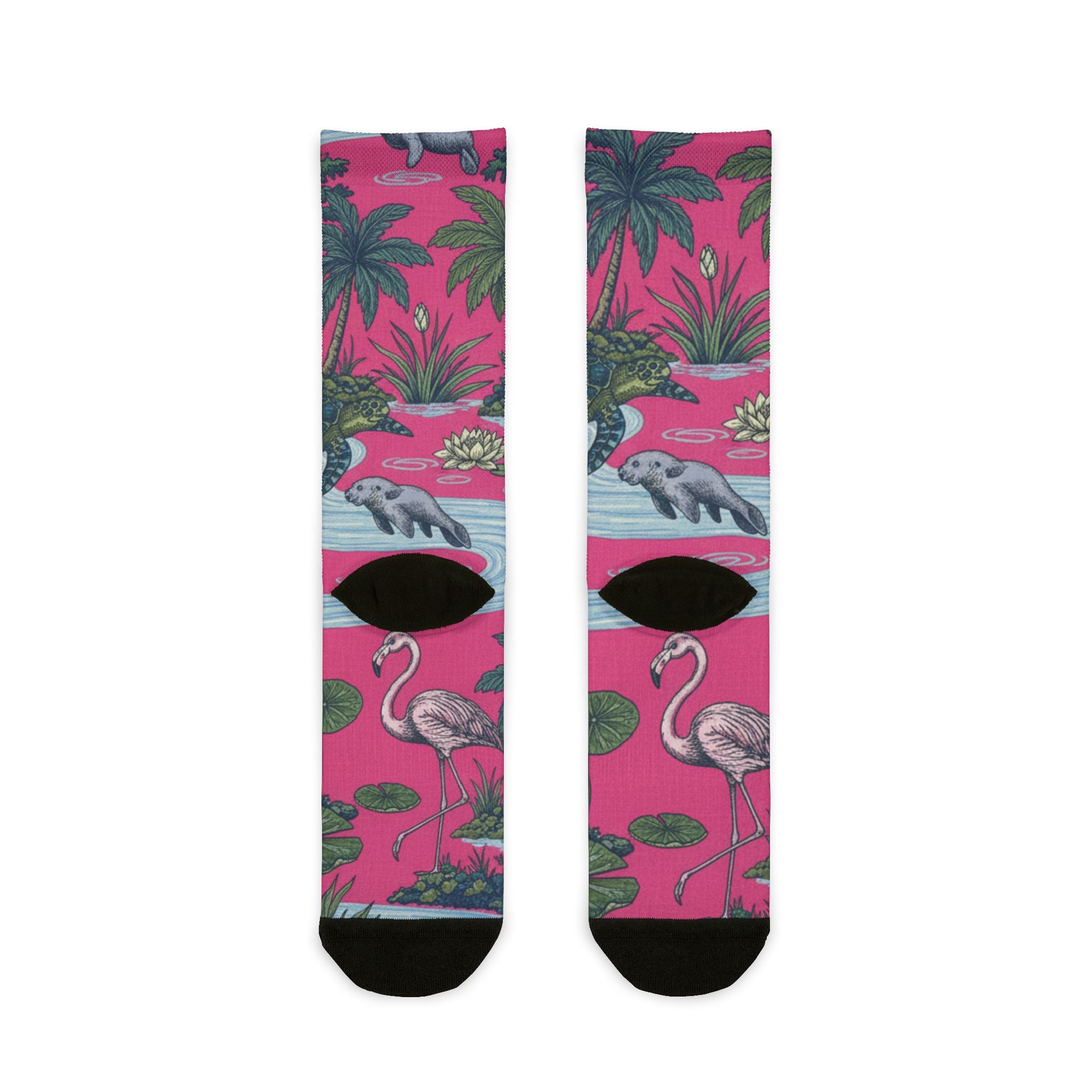 North Florida River Socks — Florida Springs Wildlife All-Over Print | Fort White, FL