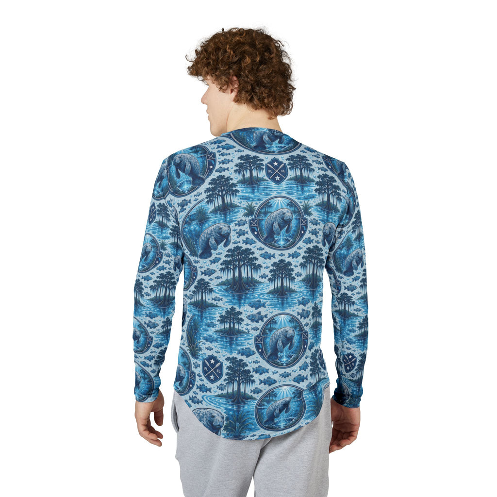 Fort White Florida Manatee Springs All-Over Print Long Sleeve Shirt