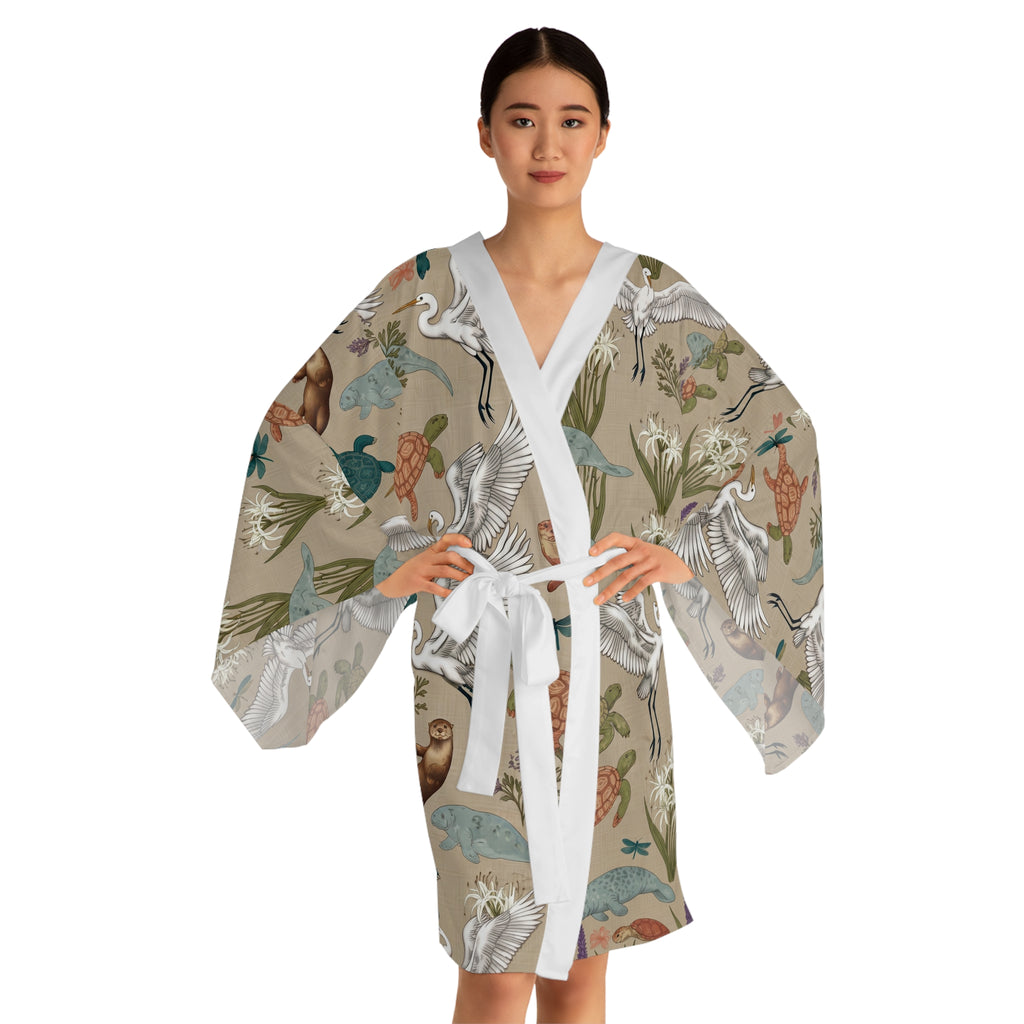 River House Coffee Time — All-Over-Print Relaxed Wrap