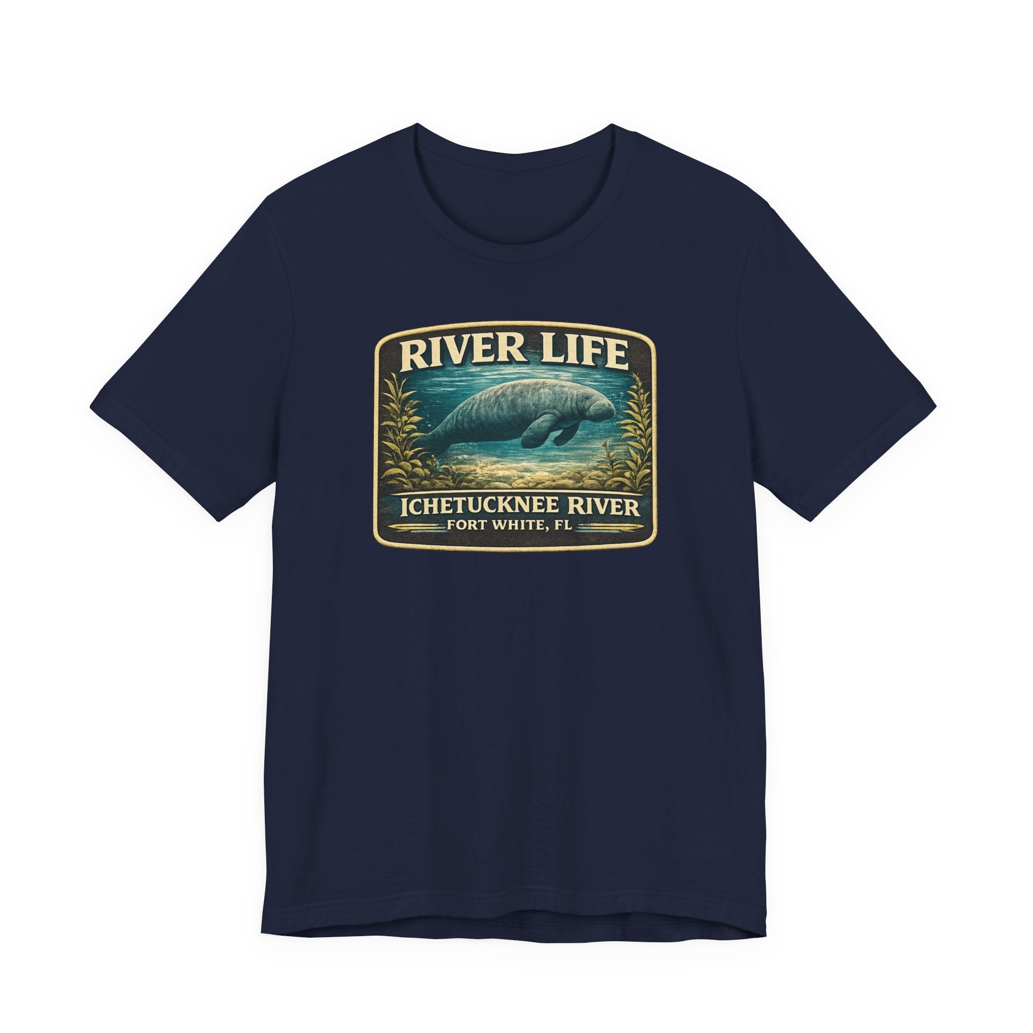 River Life Manatee T-Shirt — Ichetucknee River, Fort White FL