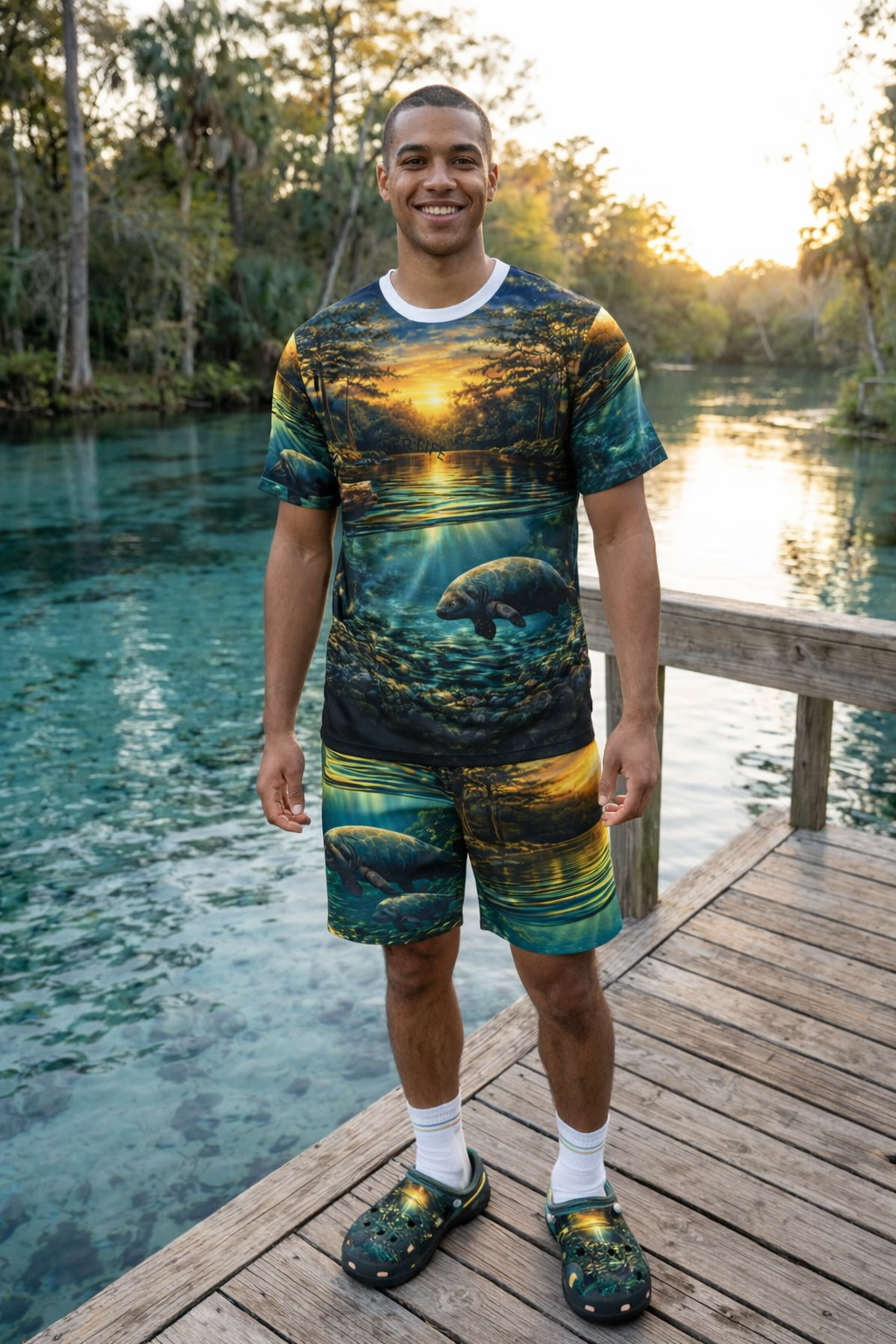 Golden Springs River Life Set – AOP Shorts | Fort White, FL